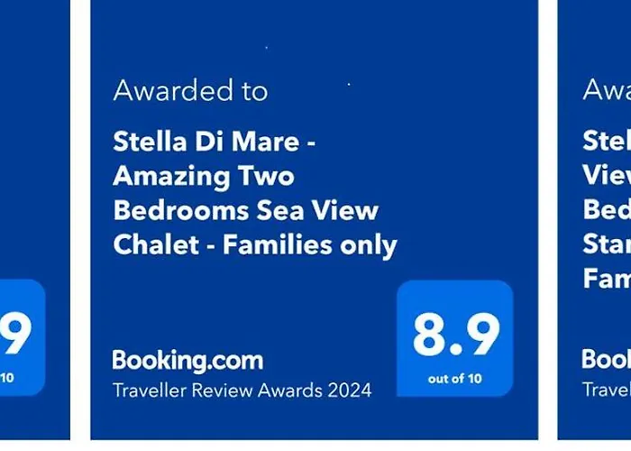 Stella Di Mare Sea View - Amazing Two Bedrooms Standalone Cozy - Families Only